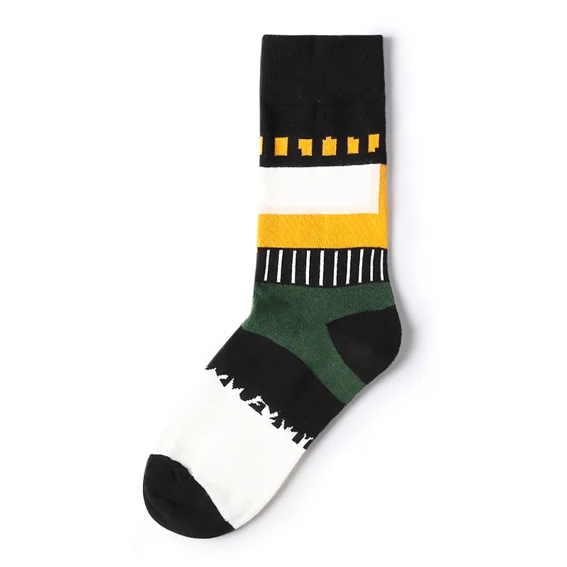Xianghui Wholesale Full Custom Cotton Men Colorful Funny Happy Socks