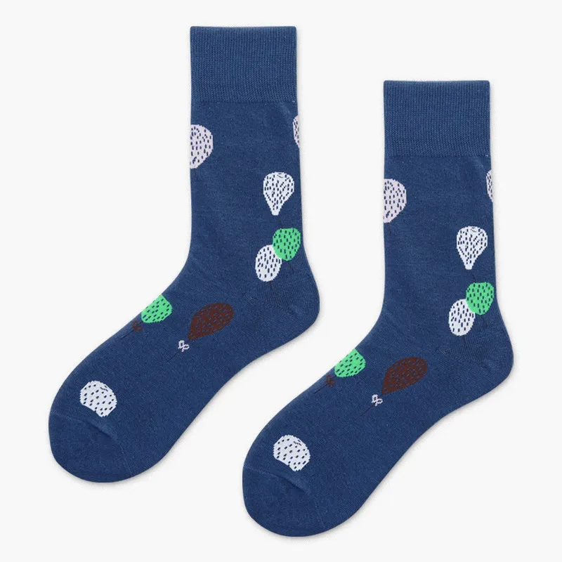 Xianghui Wholesale Custom Pattern Jacquard Fashion Cotton Happy Socks