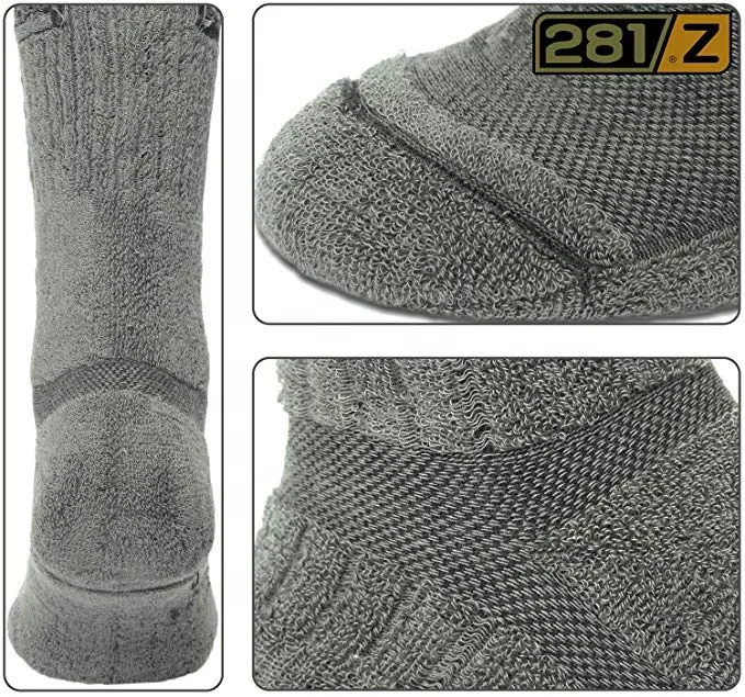 Xianghui Thick Winter Terry Custom Logo Men Merino Wool Outdoor Hiking Socks