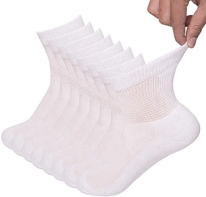 Xianghui Bamboo Diabetic Half Cushion Non-Binding Quarter Socks