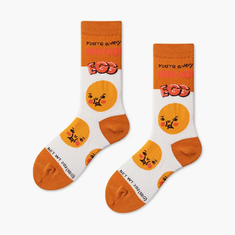 Xianghui Wholesale Custom Funny Dress Beer Face Bear Cheese Socks