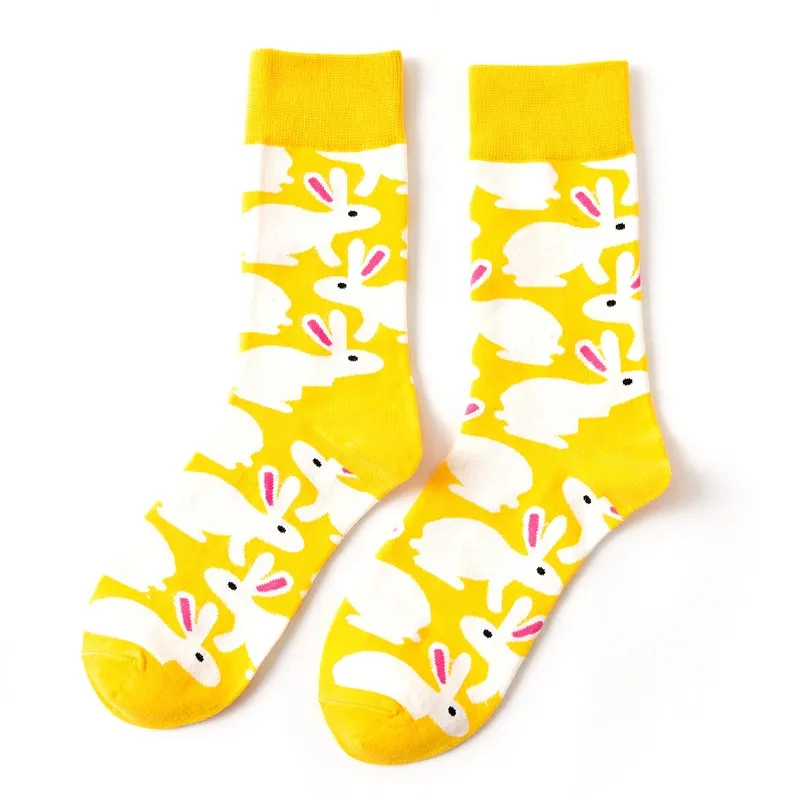 Xianghui Happy Animal Plant Custom Patterns Cotton Adult Fancy Stockings