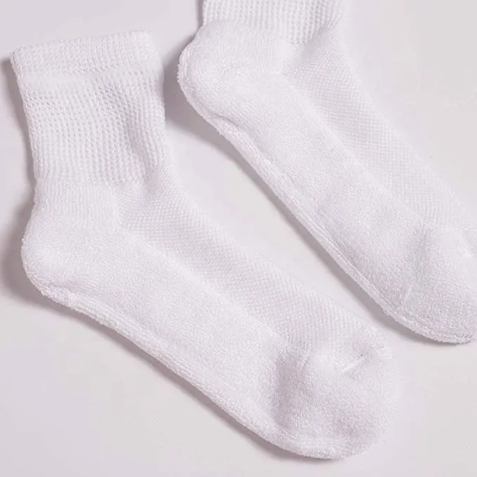 Xianghui Bamboo Diabetic Half Cushion Non-Binding Quarter Socks