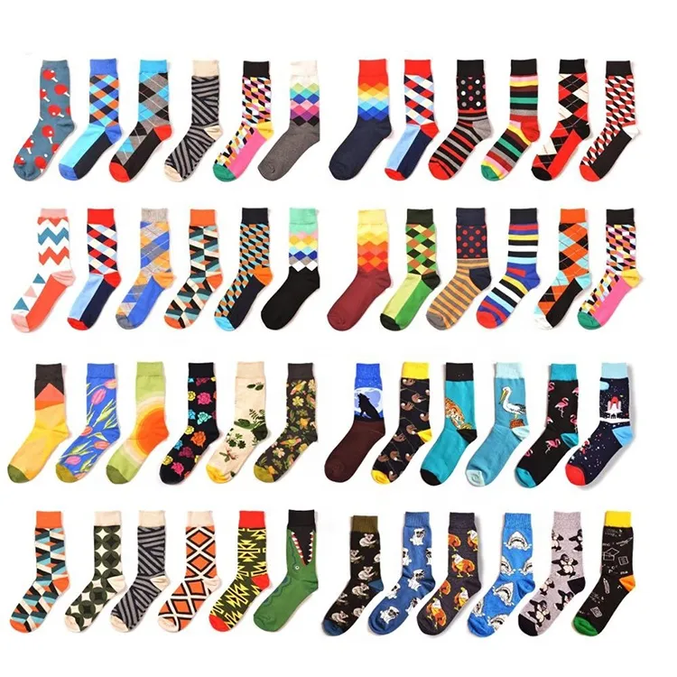 Xianghui Wholesale Socks with Logo Design Packing Fashion Men Socks