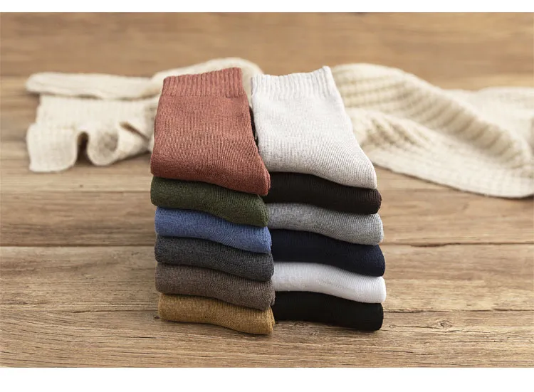 Xianghui Winter Warm Cushion Terry Sole Breathable Cotton Socks