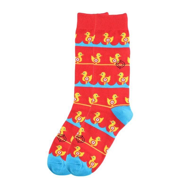 Xianghui Creative Custom Cotton Popular Logo Men Women Trendy Happy Socks