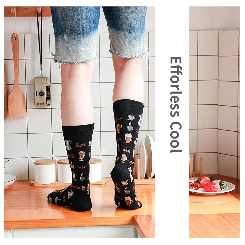 Xianghui 40 Colors Creative Custom Cotton Popular Logo Men Women Socks