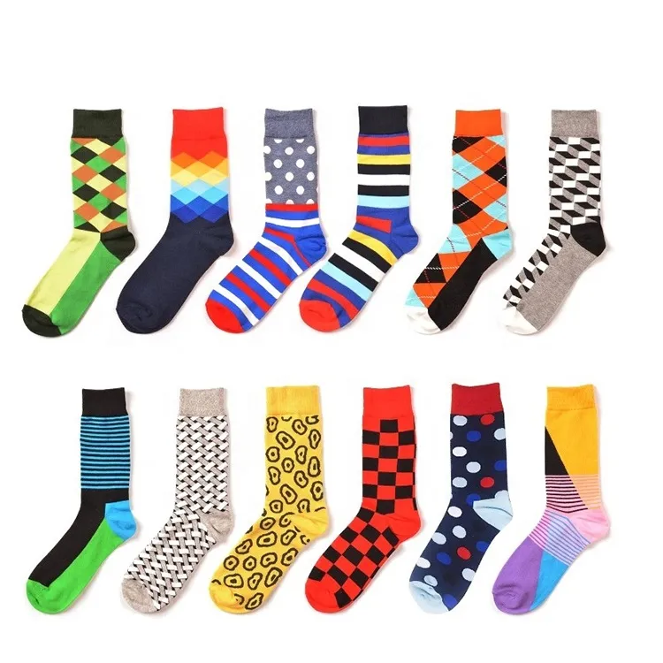 Xianghui Wholesale Socks with Logo Design Packing Fashion Men Socks