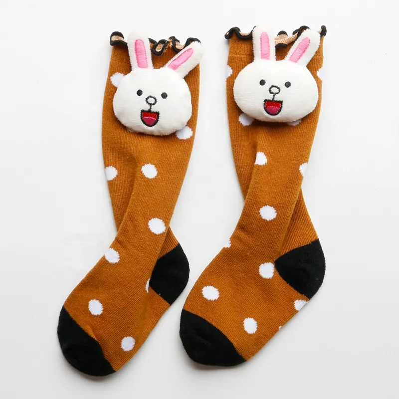 Xianghui Hot Selling Children Cartoon Doll Cotton Hose Children Fashion Socks