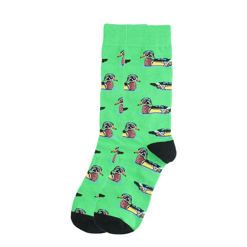 Xianghui Creative Custom Cotton Popular Logo Men Women Trendy Happy Socks