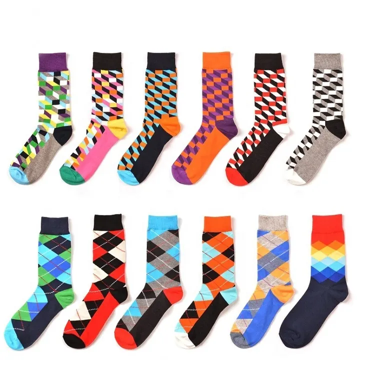 Xianghui Wholesale Socks with Logo Design Packing Fashion Men Socks