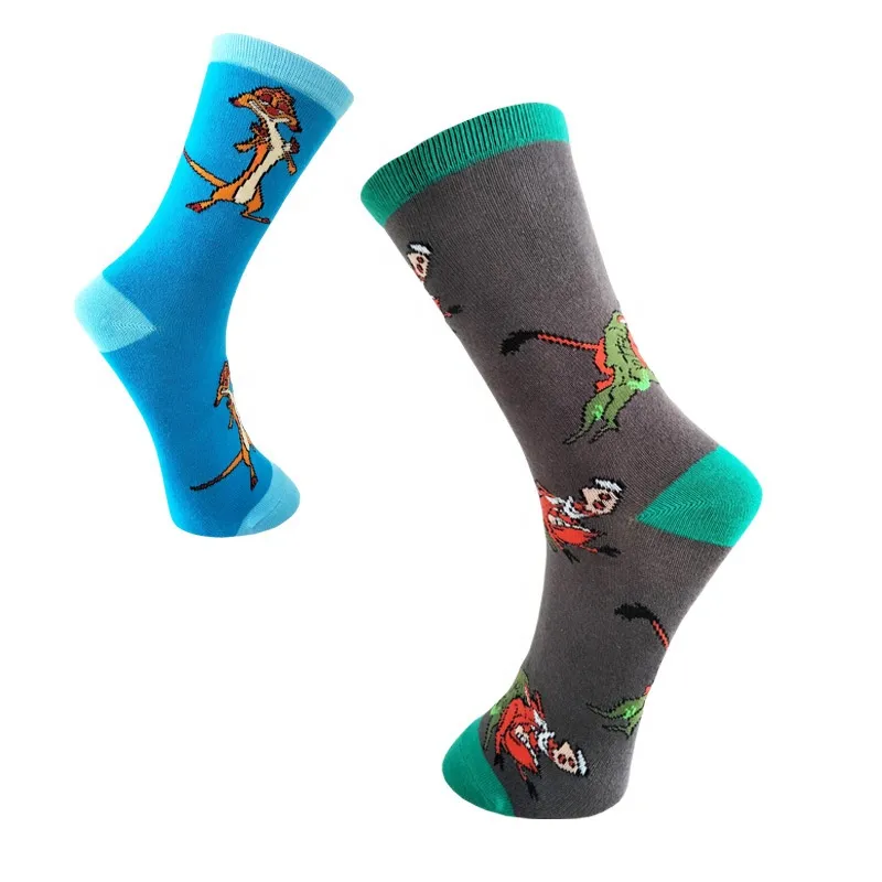 Xianghui Cartoon Cotton Couple Man Breathable Tube Women Fashion Socks