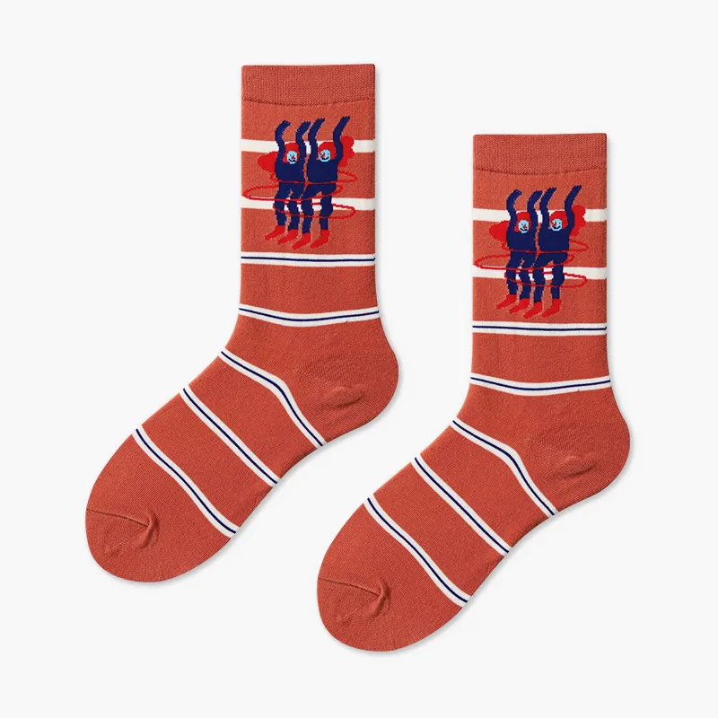 Xianghui Wholesale Custom Funny Dress Beer Face Bear Cheese Socks