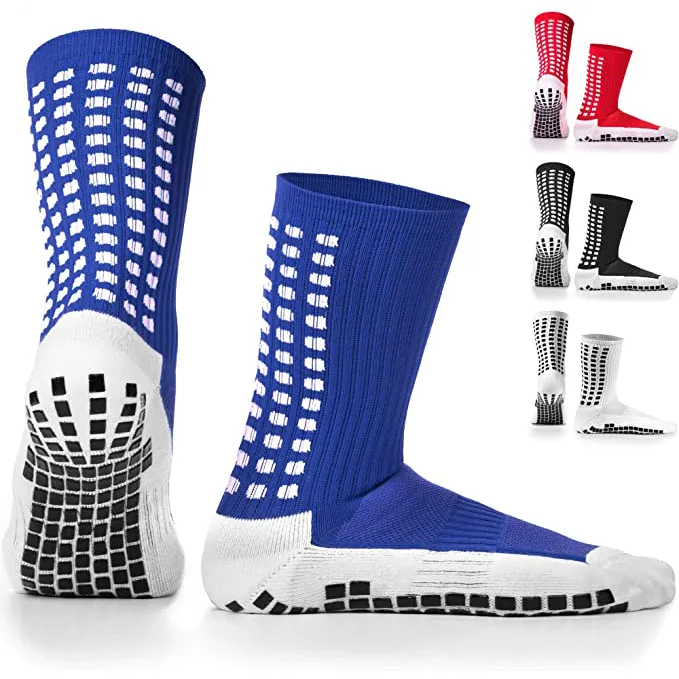 Xianghuilogo Socks Custom Anti Slip Soccer Non Slip Football Basketball Crew Socks