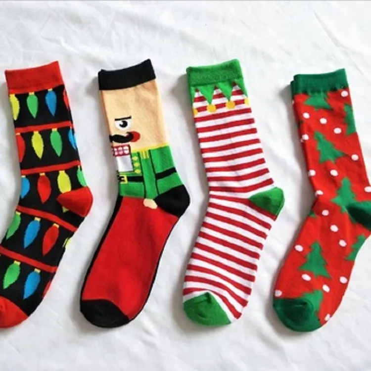 Xianghui Christmas Gifts & Women Men Fashion Jacquard Cotton Socks