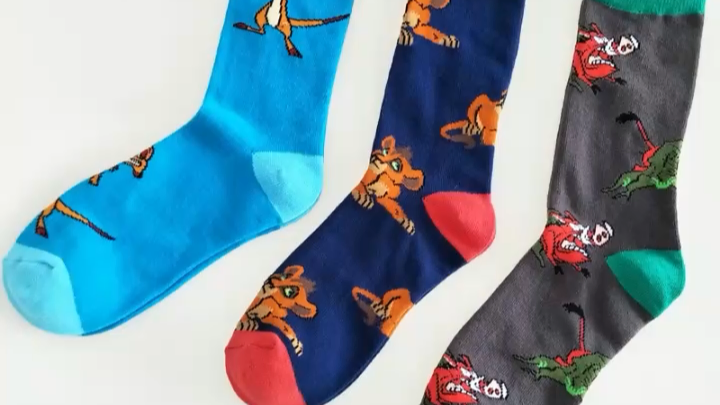 Xianghui Cartoon Cotton Couple Man Breathable Tube Women Fashion Socks