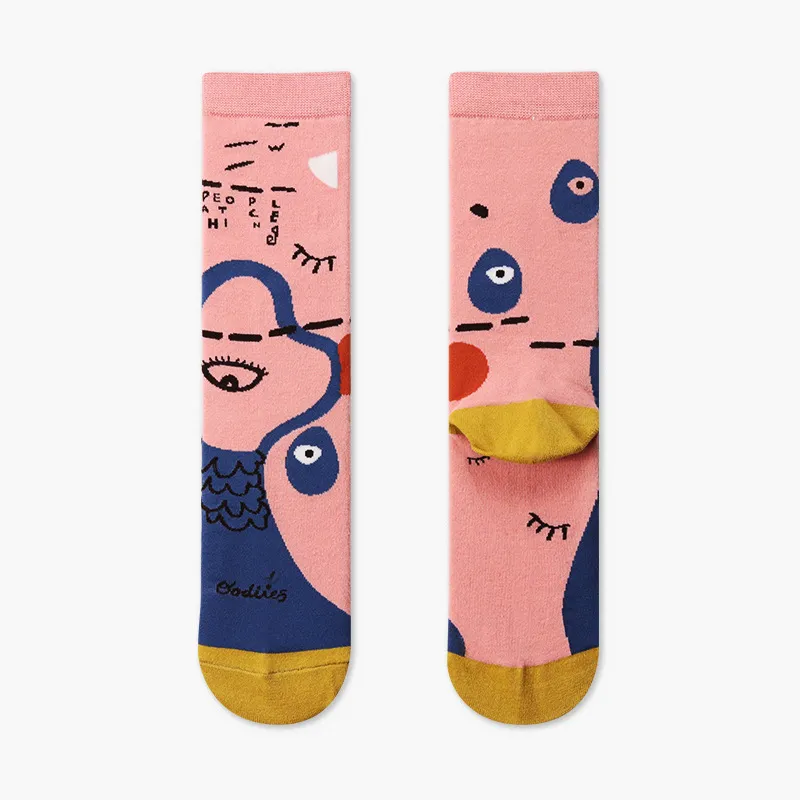 Xianghui Wholesale Custom Funny Dress Beer Face Bear Cheese Socks