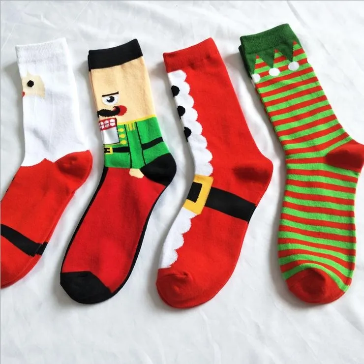 Xianghui Christmas Gifts & Women Men Fashion Jacquard Cotton Socks