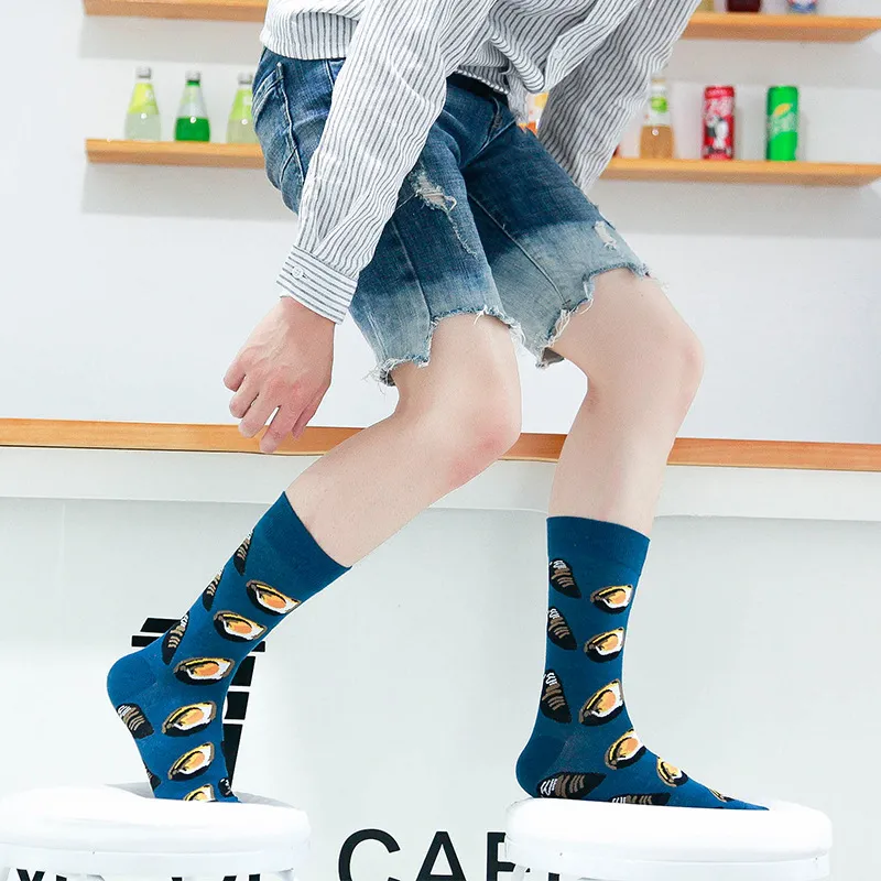 Xianghui 40 Colors Creative Custom Cotton Popular Logo Men Women Socks