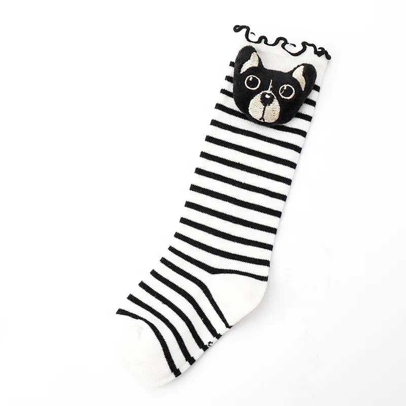 Xianghui Hot Selling Children Cartoon Doll Cotton Hose Children Fashion Socks