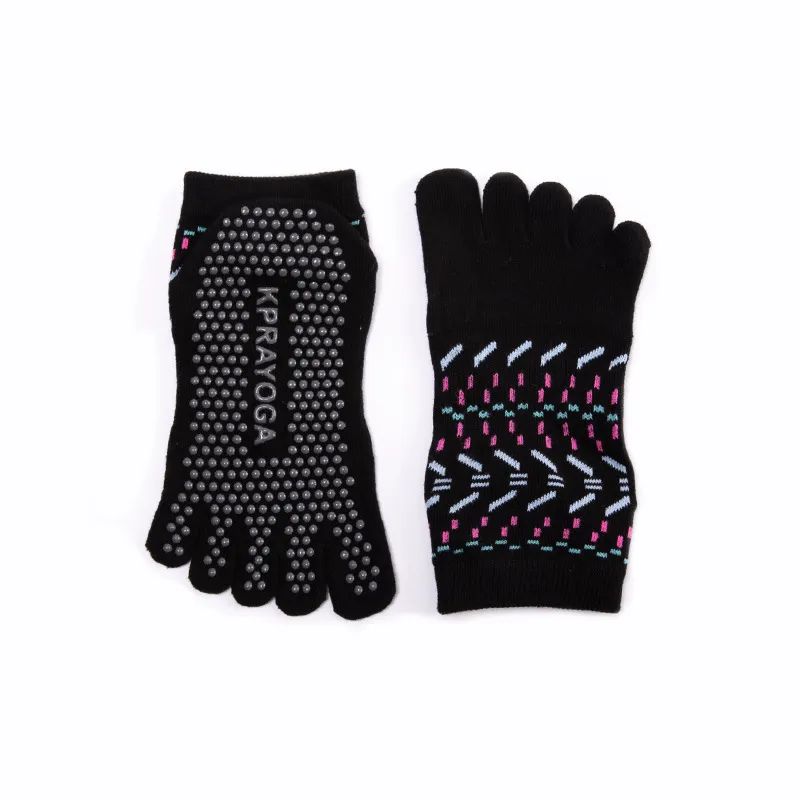 Xianghui Professional Five-Finger Non-Slip Sports Dance Pilates Yoga Toe Socks