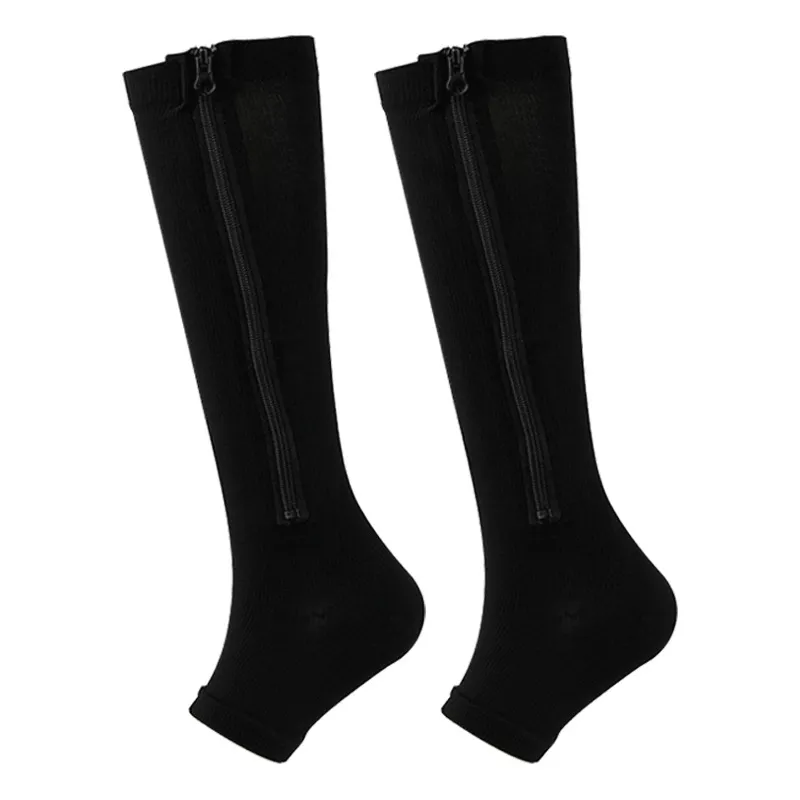 Xianghui Hot Sale Sport Type Breathable Skin and Compression Socks with Zipper
