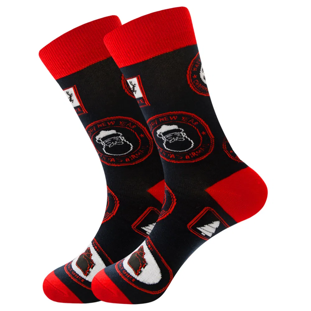 Xianghui Stock Both Male and Female Elk Santa Claus Snowflake Christmas Holiday Socks