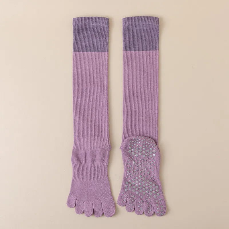 Xianghui Long Calf Pressure Professional Pilates Fitness Dance Toe Sport Yoga Socks