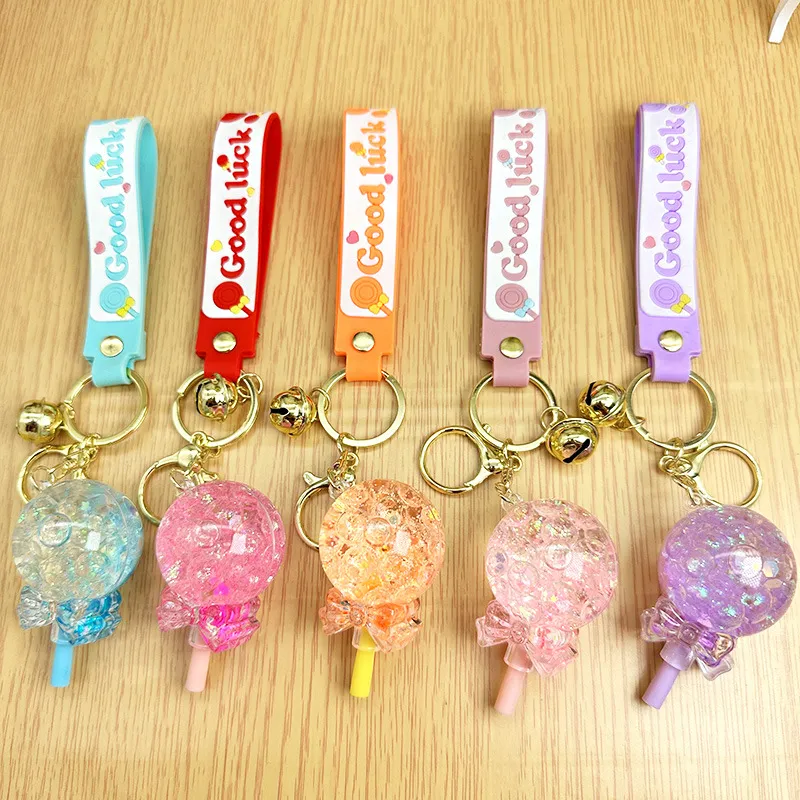 Xianghui Beautiful Colorful Sweet Accessories Candy Style Custom Acrylic Keychain