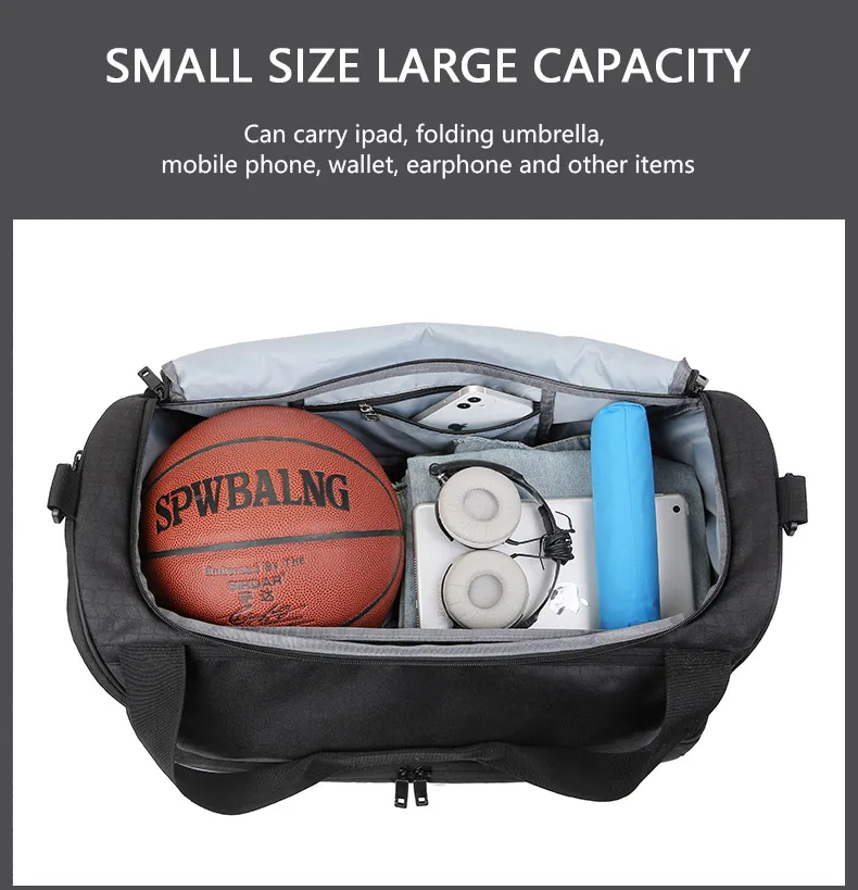 Xianghui Custom Logo Gym Bag Waterproof Travel Bags Sports Duffel Bag