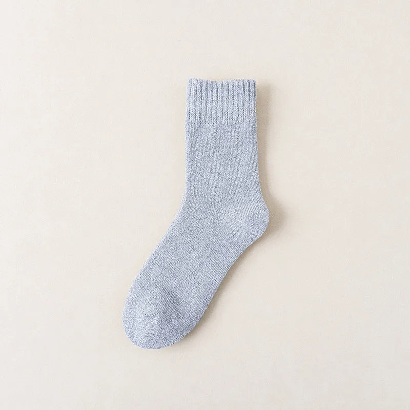 Xianghui Thick and Fleece Warm Hosiery Vintage Towel Stocking Socks for Men