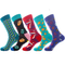 Xianghui Colorful Patterns Crew Women Happy Socks Unisex Cotton Funny Socks