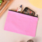 Custom Logo Printed Canvas Zipper White Makeup Bag Luxury Cotton Small Canvas Make up Bag Travel Pencil Pouch