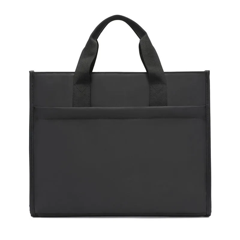 Xianghui Blue and Black High-Capacity Oxford Cloth Briefcase Business Office Casual Handbag