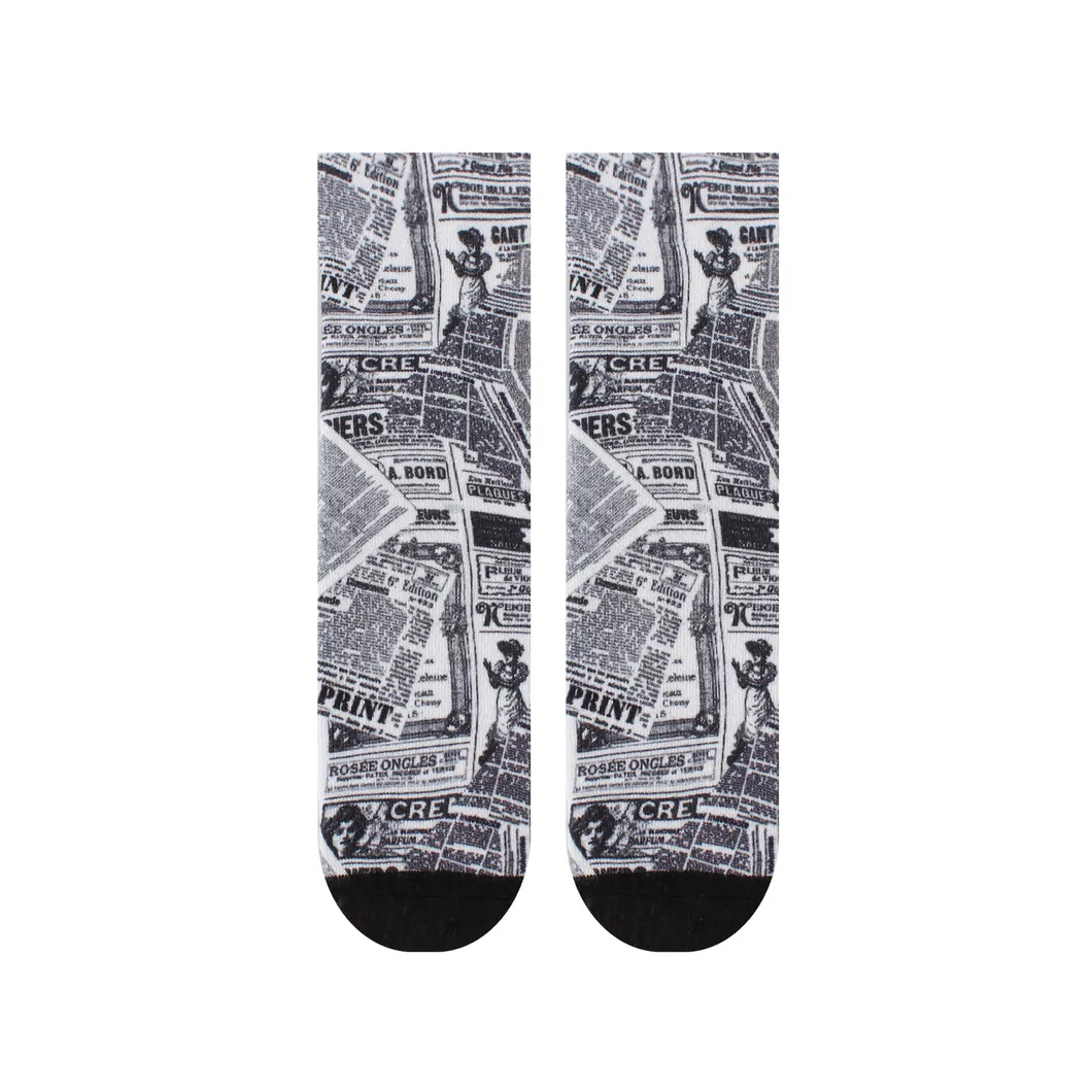 Xianghui Beautiful Quality Fabric 3D Printed Sports Custom Patterns Socks