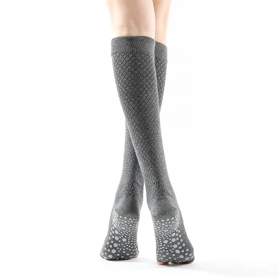 Xianghui Winter Warm Non-Slip Dance Five-Finger Knee-Highs Sports Yoga Socks