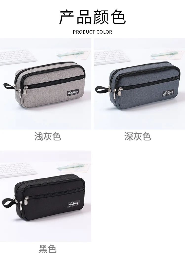 Customized Logo Wholesale Fashion Portable Pencil Case Small Student Oxford Pen Pencil Bag for School
