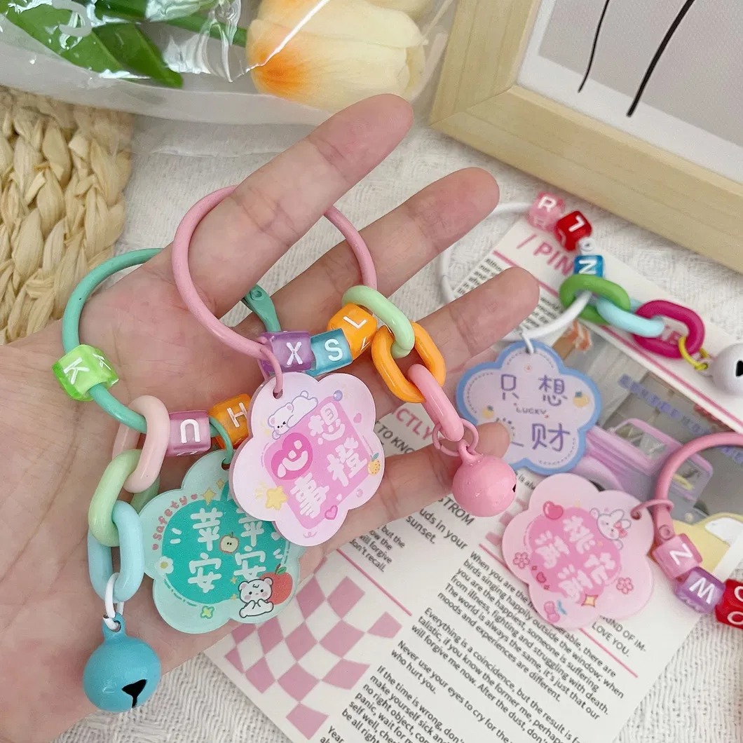 Xianghui Quality Custom Design Fashion Flower Sahpe Both Sides Acrylic Keychain