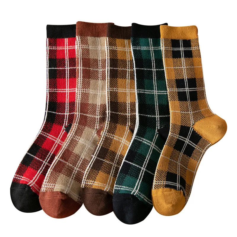 Xianghui Can Custom Logo Women Colorful MID Socks Women 100 Cotton
