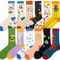 Xianghui Fashion Men Luxury Custom Logo Novelty Custom Socks Printing Men Tube Socks