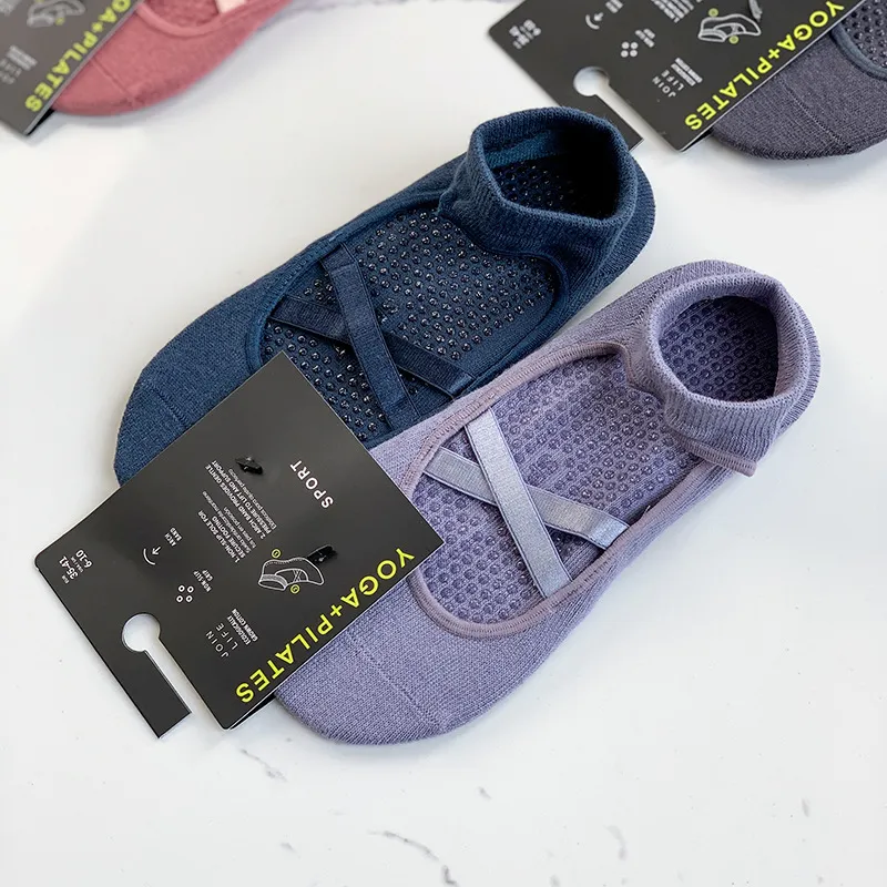 Xianghui Wholesale Set Women's Exercise Pilates Cotton Non-Slip Home Floor Yoga Socks
