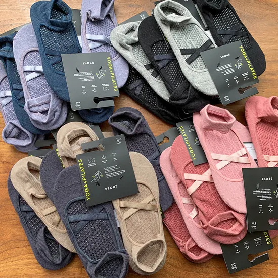 Xianghui Wholesale Set Women's Exercise Pilates Cotton Non-Slip Home Floor Yoga Socks
