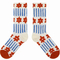 Xianghui Creative Cartoon Flower Embroidered Letter Women Happy Socks