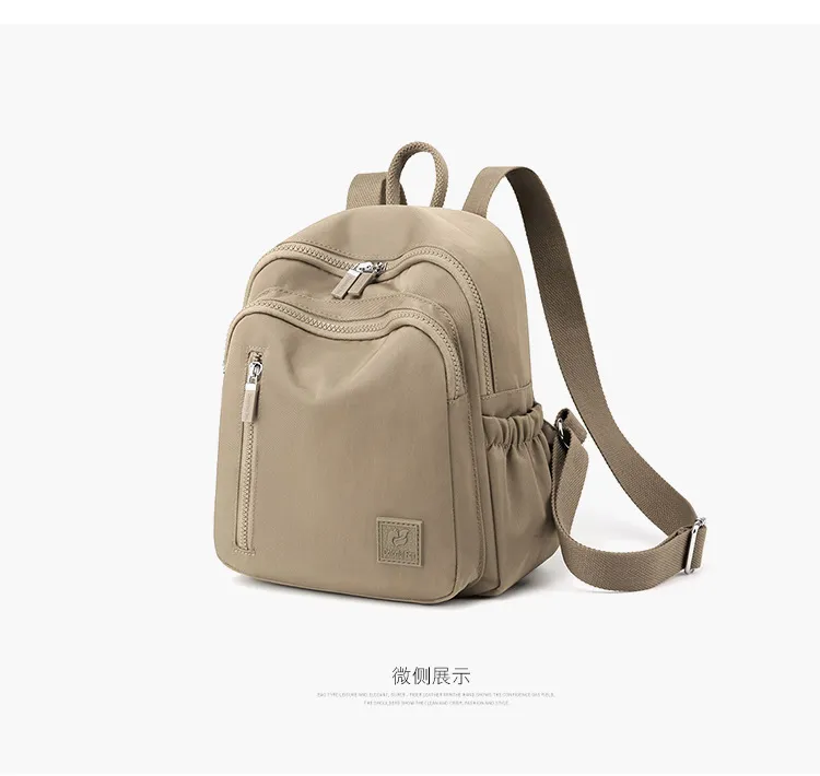 Xianghui Backpack Outdoor Travel Backpack Water Resistant Nylon Mini Handheld Women Schoolbag