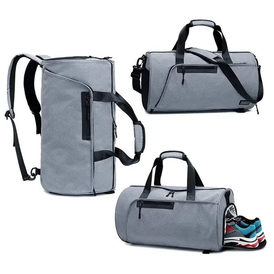 Xianghui Carry-on Sports Gym Duffel Bag Tote Bag with Shoe Compartment