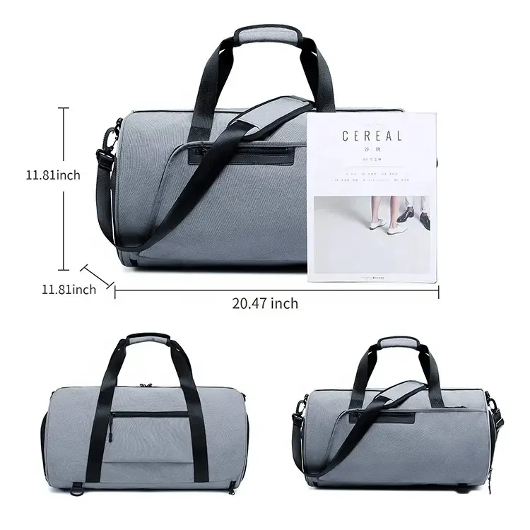 Xianghui Carry-on Sports Gym Duffel Bag Tote Bag with Shoe Compartment
