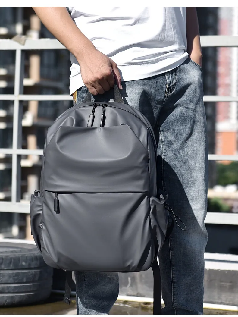 Xianghui School Casual PU Leisure Travel Backpacks for Men