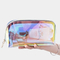 Xianghui OEM Transparent Make up Case Clear Window PU/PVC Cosmetic Bag Waterproof Travel Beauty Makeup Bag
