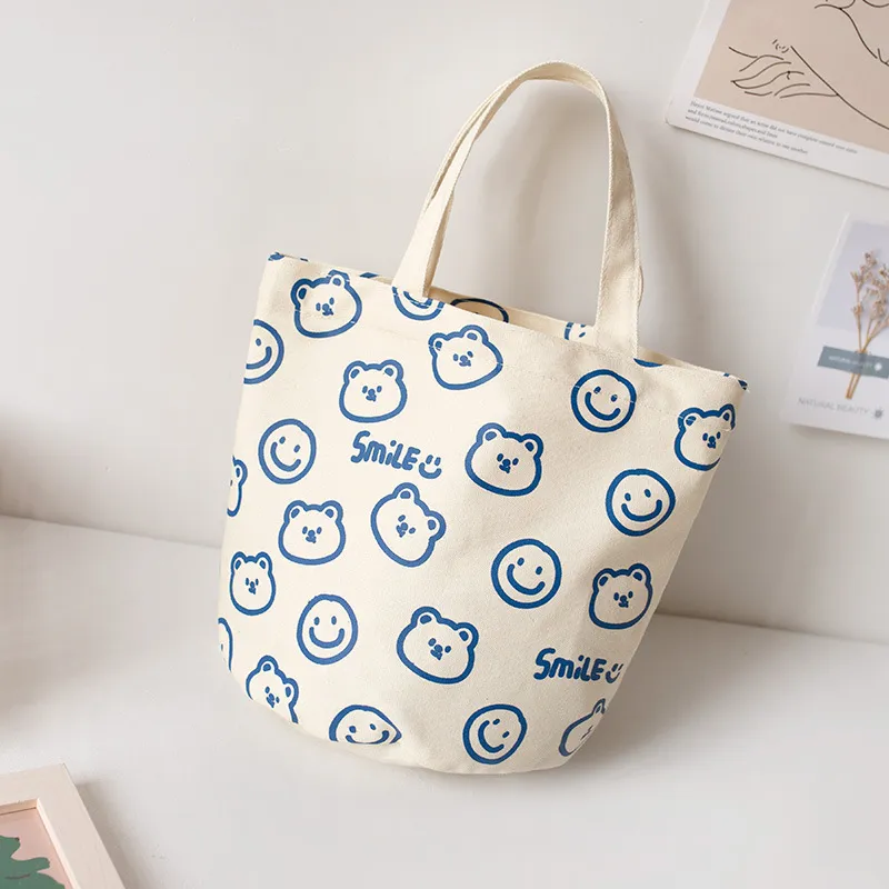 Xianghui Custom Printed Recycle Plain Organic Cotton Canvas Tote Bag Bulk Large Reusable Canvas Cotton Shopping Bag with Logo