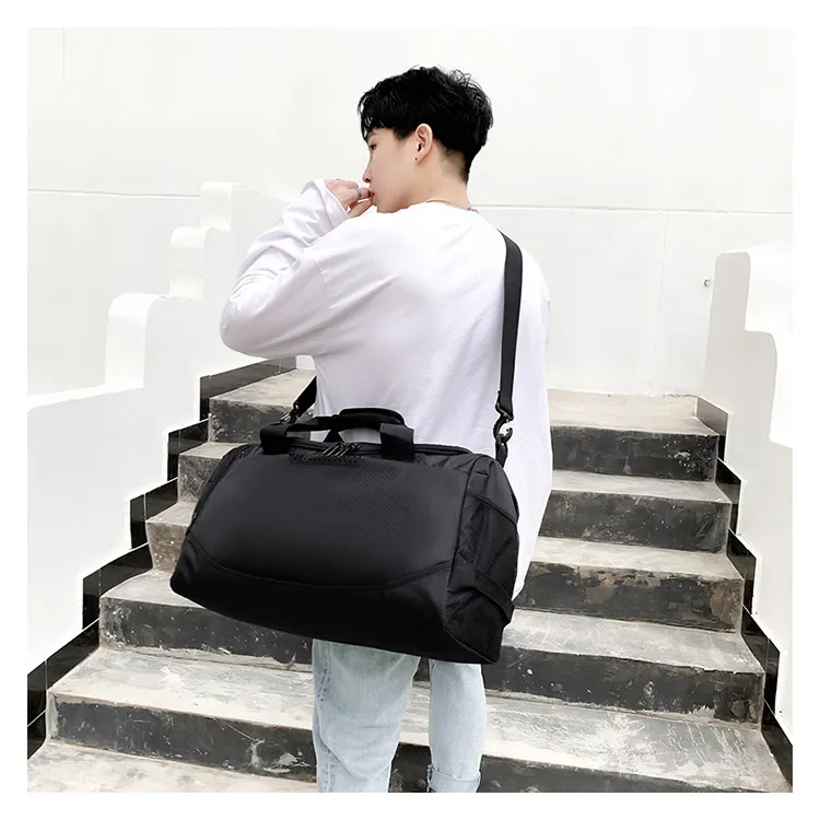 Custom Logo Water Proof Travel Sports Gym Bag with Shoe Compartment